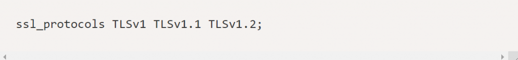 Nginx ssl protocol